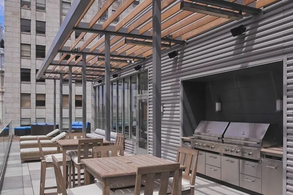 Midtown Village Apartment | Bright 2BR home steps away from City Hall