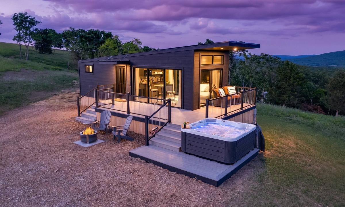 Augusta Cabin | Hart's Overlook | HOT TUB, Mtn Views + Private Pond!