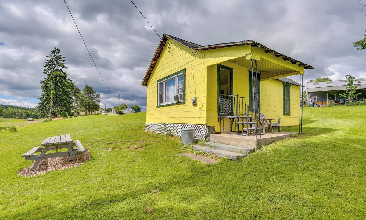 White Mills Cabin | Historic Honesdale Cabin on Farm & Animal Rescue!