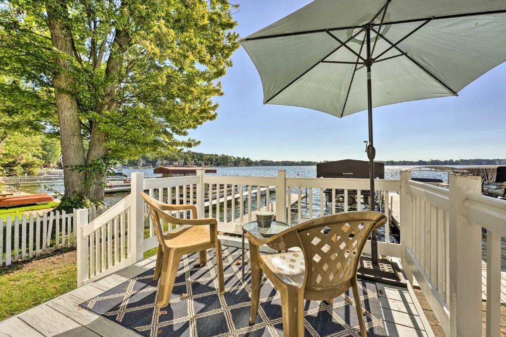 Angola House | Lakefront Angola Retreat with Swimming Area!