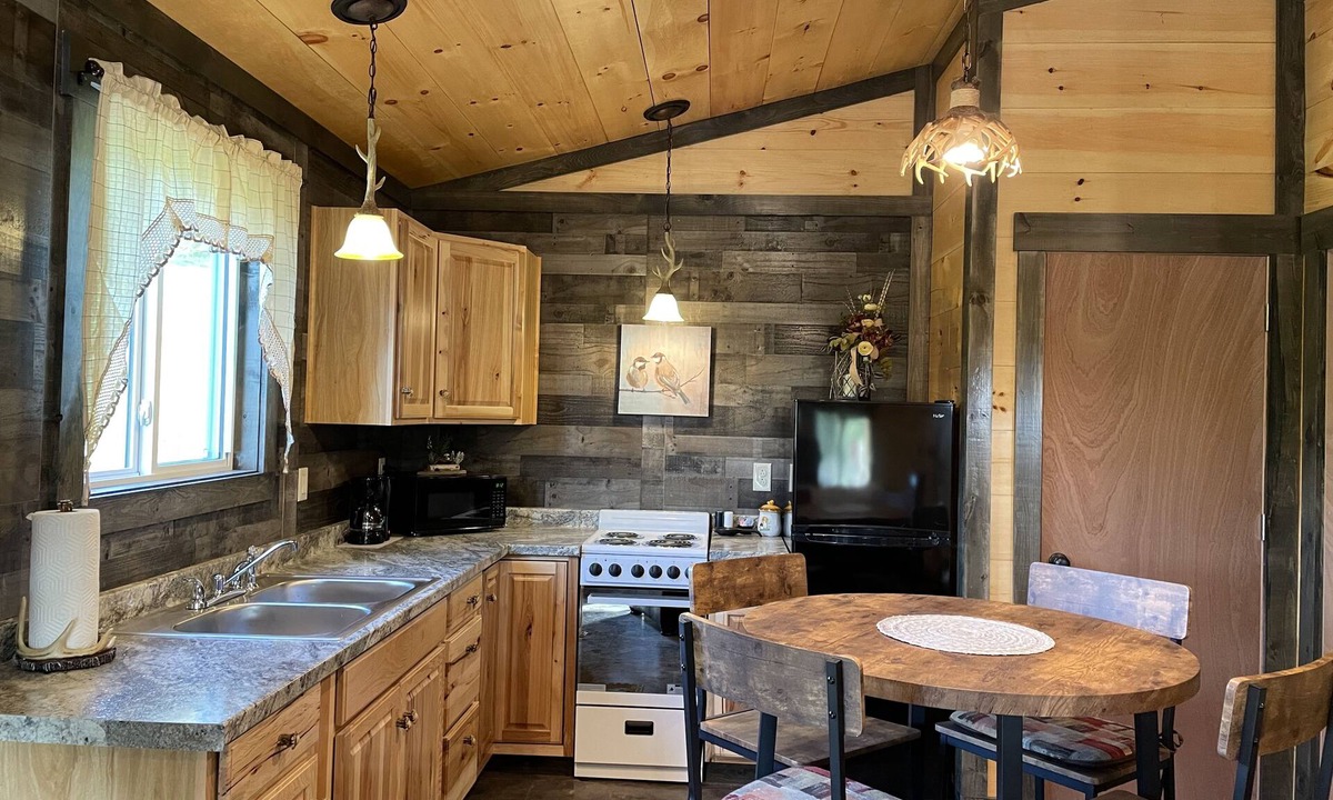 Large Cabin | LILY PAD: Cozy Cabin with Unique Charm overlooking small pond on our property.