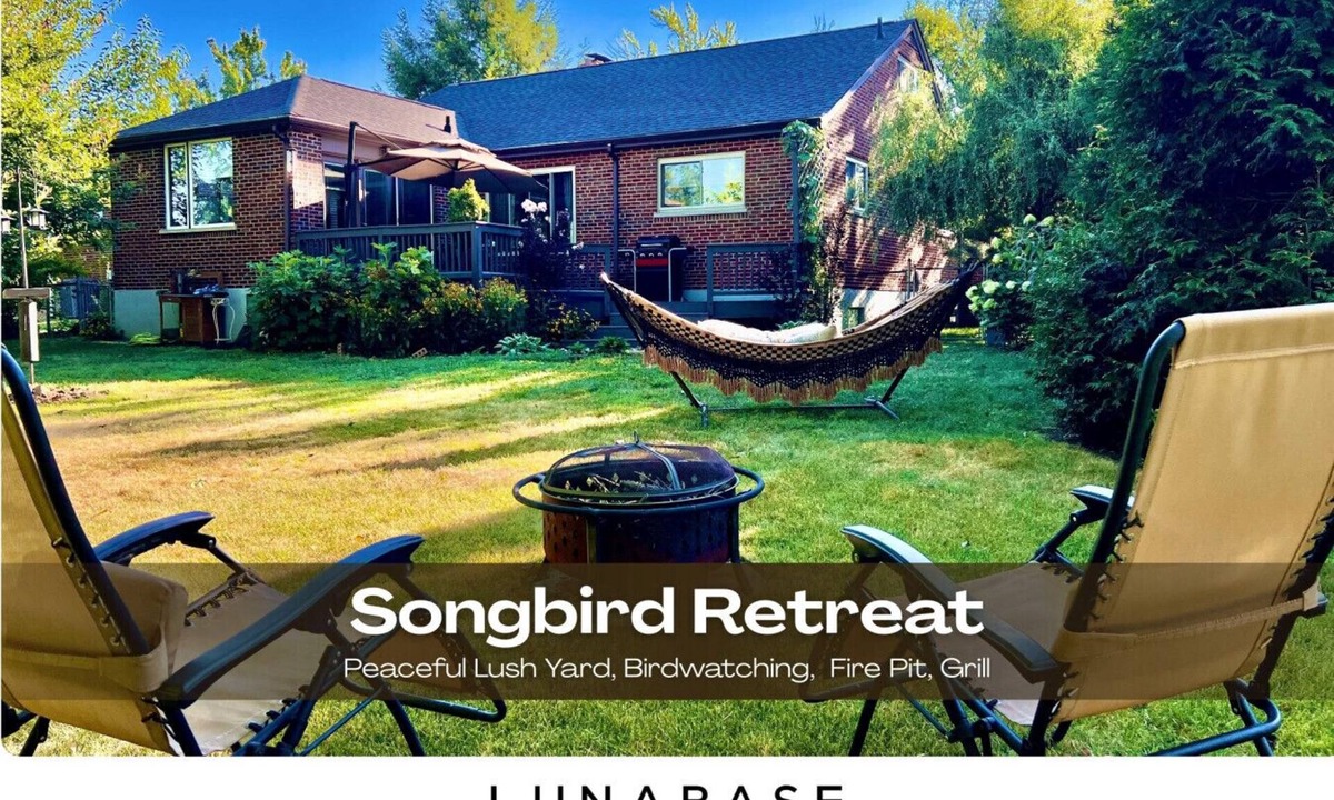 Anderson Township Apartment | Lush Fenced Back Yard | Lush Yard | Birdwatching | Fire Pit | Hammock