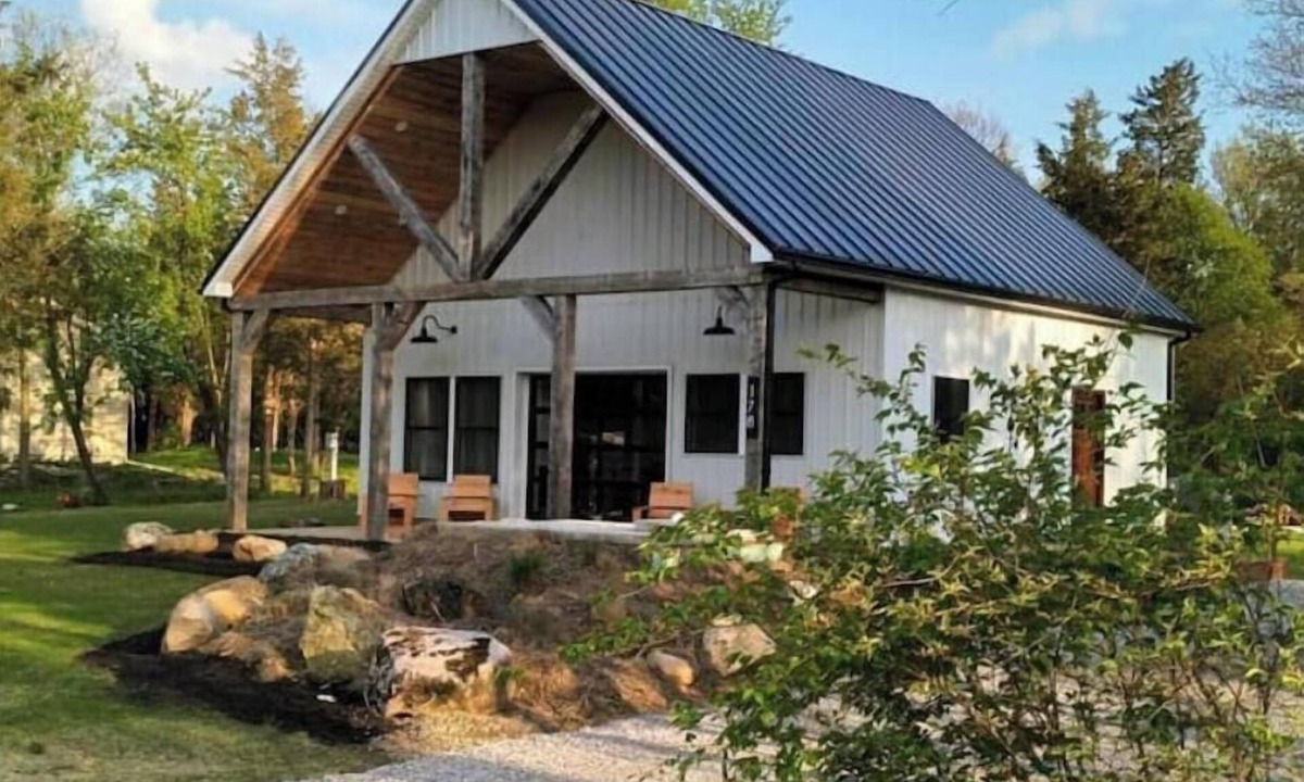 Kelleys Island Cottage | Modern A-Frame + Backyard + Firepit + BBQ