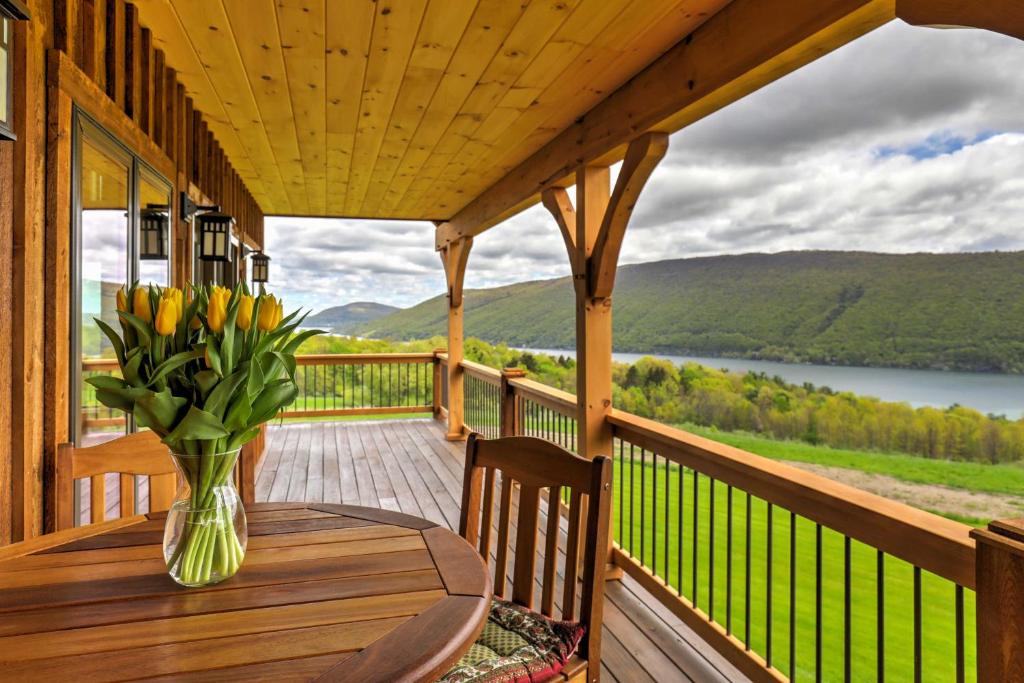 Naples House | Naples Cabin with Lake Views and Wraparound Deck!