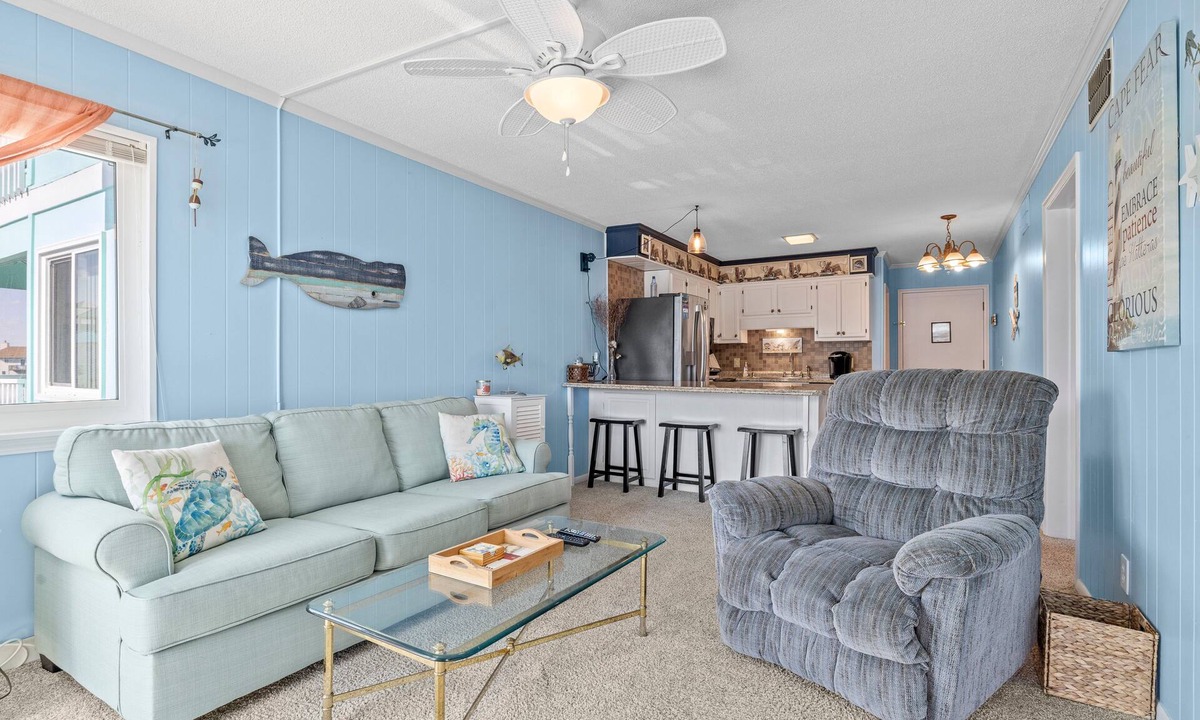 Morehead City Condo | Ocean-view condo with beach access, WiFi, pool, washer/dryer, & AC