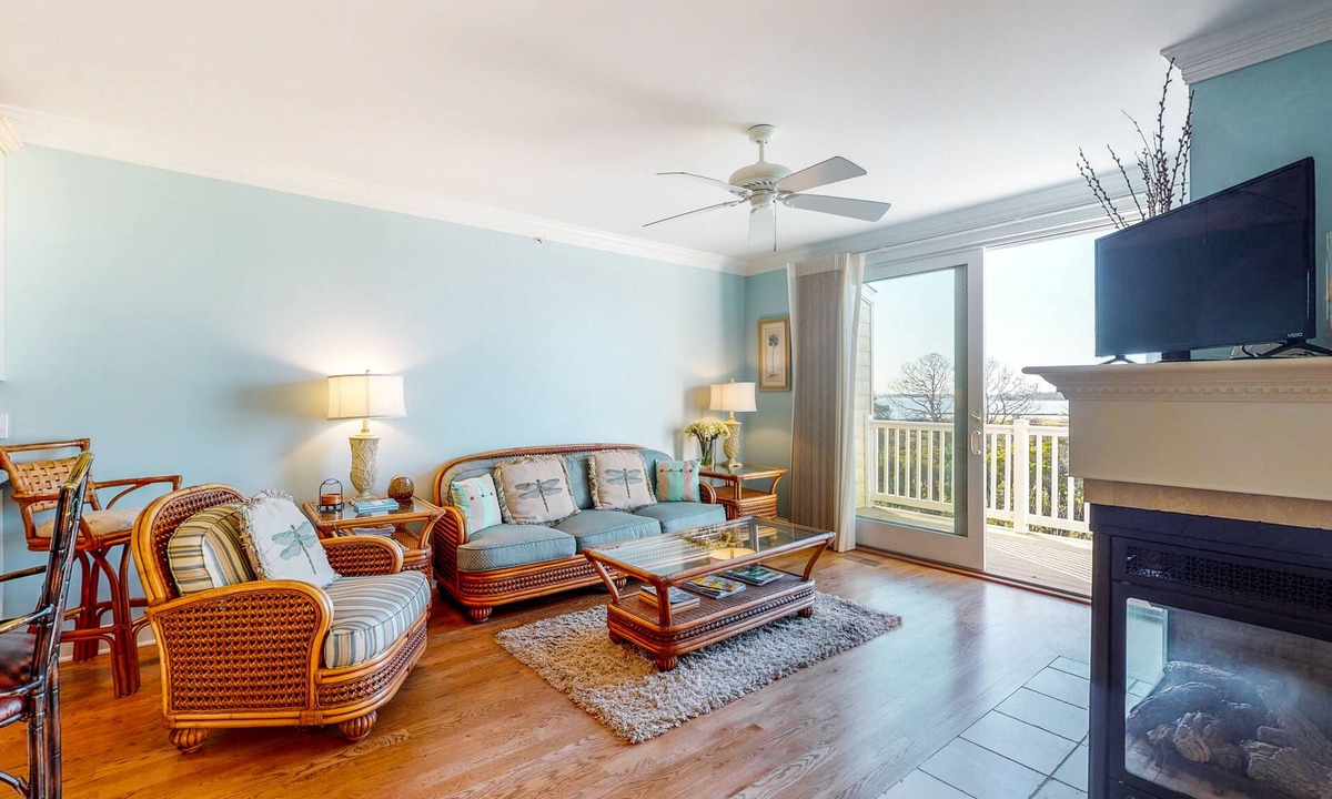 Fenwick Island House | Salt Meadows townhouse w/elevator, gas fireplace & community pool and pier