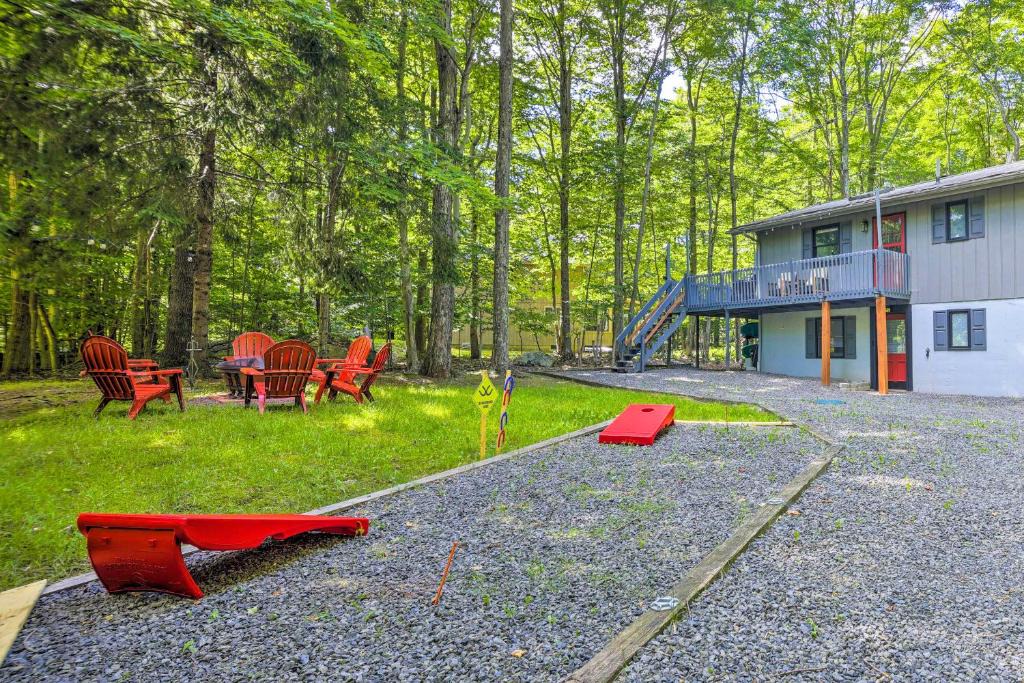 Gouldsboro House | Wraparound Deck Big Bass Lake Home in Gouldsboro