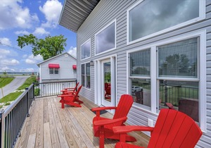 Brand New Condo w/ furnishings plus an open water view of Indian Lake