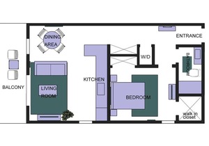 Charming 1BR In Old City With Patio
