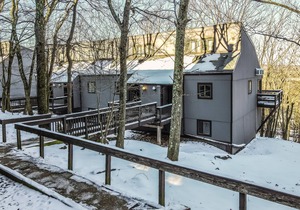 Dog-friendly condo near the slopes w/wood fireplace, deck, shared pool, hot tub