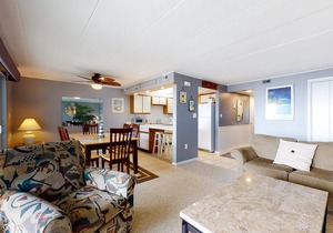 Ground-Floor, Bayside Condo with Patio, WiFi, Central AC, W/D & Shared Pool