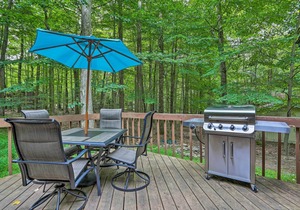 Pocono Log Cabin: Fireplace, Fire Pits & Amenities