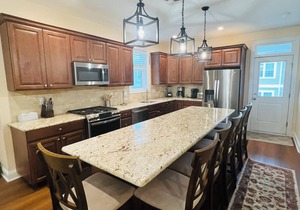 Spacious beachblock house with pool, oceanview, 4 decks near boardwalk