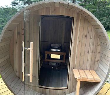 Logan House | 10-Acre Cabin, Sauna, Hot Tub, Game Rm, Stargazing Dome, EV, BBQ