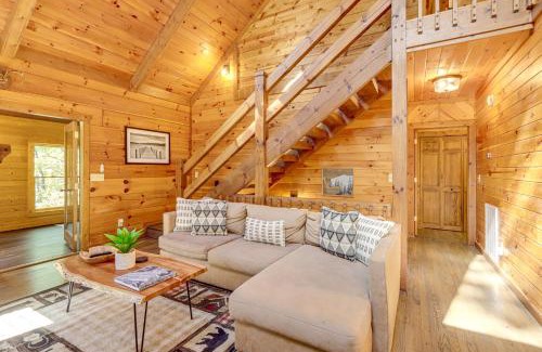Cherry Log House | Blue Ridge Cabin with Hot Tub, Fire Pit, and Game Room