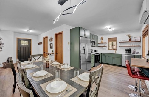 Briar Crest Woods House | Cozy lake house, great location! Hot tub, fire pit, game room! Dog friendly!