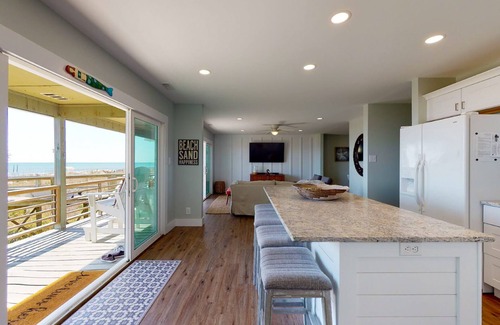 Wilmington Beach House | Dog Friendly, Oceanfront House with Large Deck and Private Beach Access!