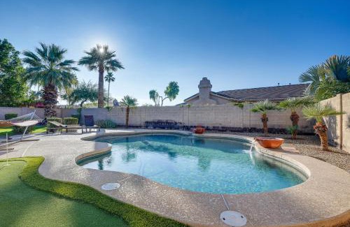 Palm Valley House | Group Getaway with Pool and Putting Green in Goodyear