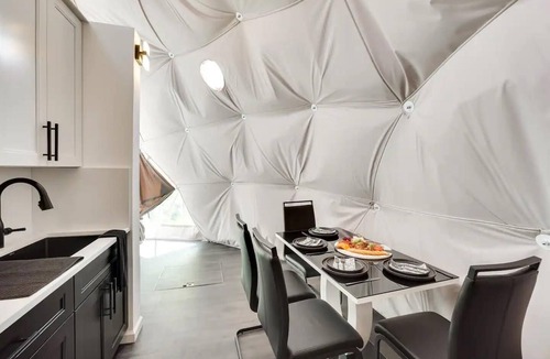 Monticello Cabin | 007 Geodome - Unique Escapes "007" Luxury Camping Geo-Dome!