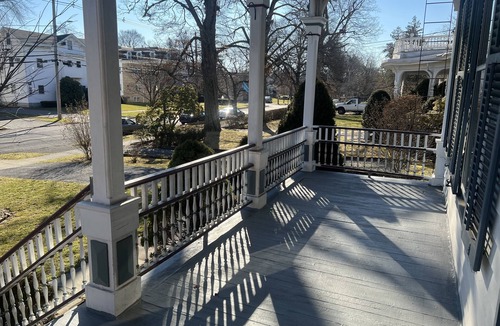 Poughkeepsie Apartment | 1 Br Private Victorian Apt in Convenient City Location on Half Acre Sleeps 4