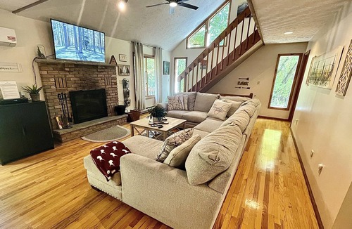 Bushkill House | #1 Rated Poconos Retreat Near Bushkill Falls – Game Room, Deck, Fire Pit & More!
