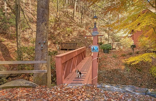 Chalet Village Cabin | 2 Bedroom Pet Friendly Gatlinburg Cabin on a Creek