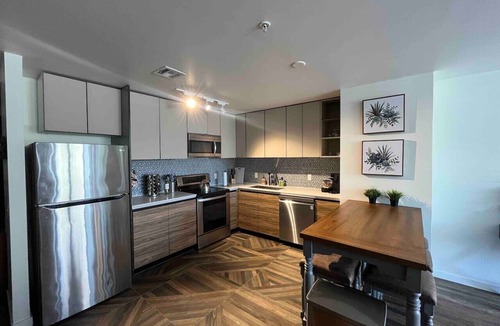 East Orange Apartment | 2BR Suite w/patio near NYC train & Seton Hall