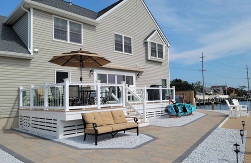 Mantoloking House | 5BR/3BTH waterfront family beach house with hot tub, kayaks, bikes and game room