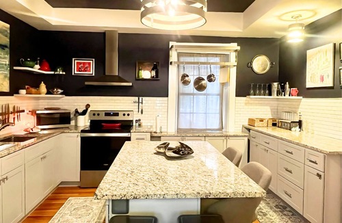 Lancaster House | 5BR Hollywood-Glam-Themed Historic Home + Sauna, Sleeps 12