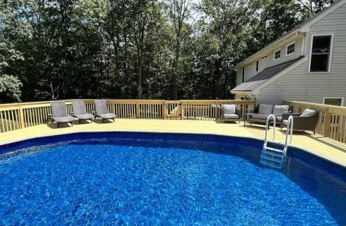 East Stroudsburg House | AMAZING Home with PRIVATE POOL, GAME ROOM & FIRE PIT!