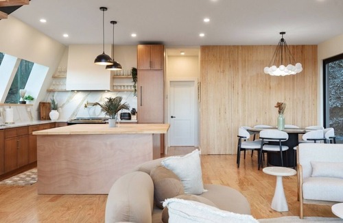 Stanley House | Ava A-Frame Hot Tub Theater Hidden Stair EV Charge