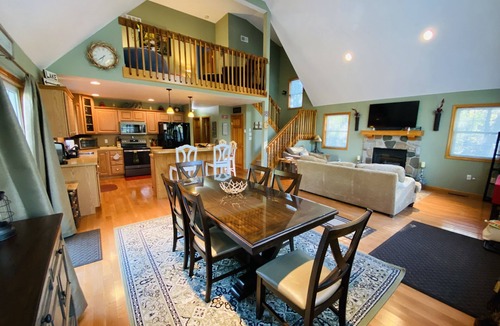Albrightsville House | Beautiful Chalet-style home in private setting close to slopes, beach & pool!