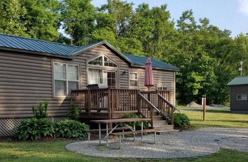 Dickerson Run Cabin | Cabin 10 - The beautiful pine tongue groove interior will not disappoint even the most meticulous.
