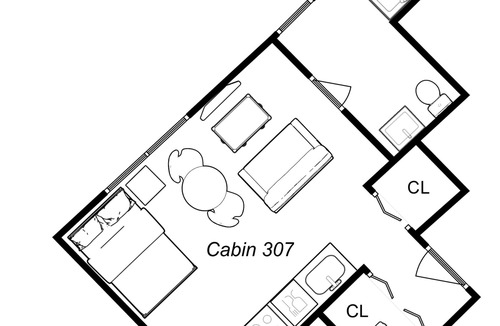 River West Apartment | Cabin 307 by 747 Lofts