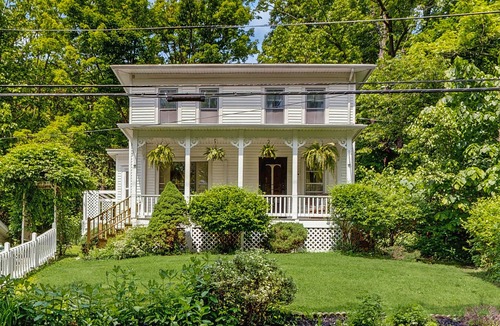 Town of Jerusalem House | Charming lake view home w/dock, pergola and grill & lake side fire pit