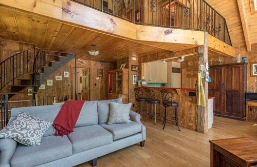 Clinton Corners House | Charming Stone Chalet in Wooded Surroundings with Heated Pool Spring to Fall.