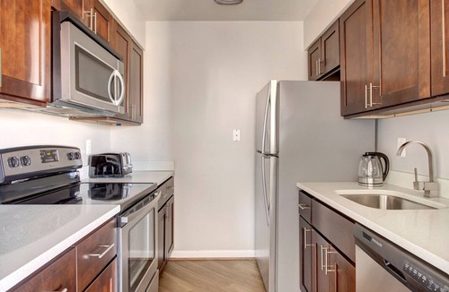 Connecticut Ave - K Street Apartment | Classic Foggy Bottom 1BR w/Gym & W/D, near Metro & GWU, by Blueground