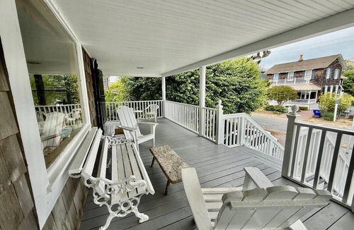 Sussex County Cottage | Coastal Cottage Just Steps from Beach with Private Elevator & Spacious Porches!