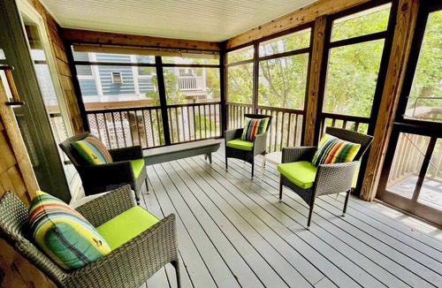 Sussex County Cottage | Coastal Cottage Just Steps from Beach with Private Elevator & Spacious Porches!