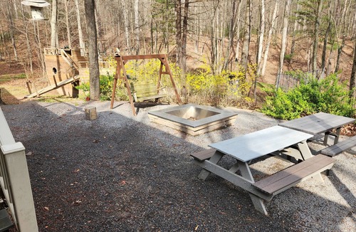 Warfordsburg Cabin | Cozy Cabin in the Woods, with a wood FIREPLACE, hiking, outdoor KIDS PLAY SET!