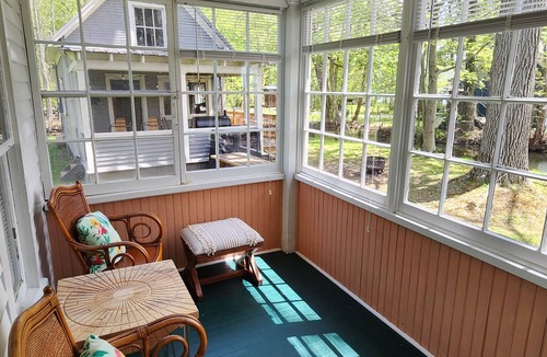 Jamestown House | Creek Side Cottage with Lake Views, Lake Access, Dock and Secluded Yard