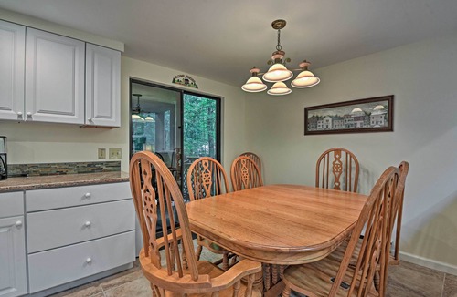Pocono Lake House | Deck & Fire Pit: Pocono Lake Home Near Skiing!