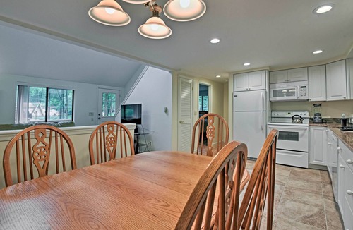 Pocono Lake House | Deck & Fire Pit: Pocono Lake Home Near Skiing!