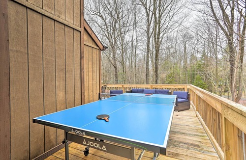 Locust Lake Village House | Game Room & Golf Cart: 'Bear Den' Pocono Lake Home