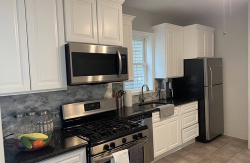 Weehawken Apartment | Gorgeous 2BR w/NYC Skyline Views, Huge Patio & Easy 10-Minute Commute!