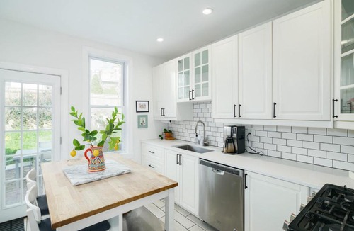 Roxborough-Manayunk Apartment | Guest Apartment in Row Home with Backyard Patio