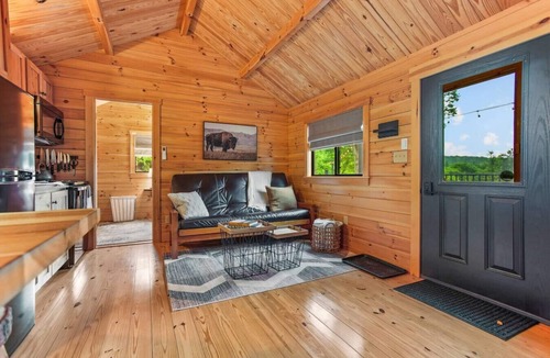 Shippenville Cabin | Hidden Creek Hideaway - Cozy Log Cabin w/Hot Tub, Fire Pit & Scenic Views