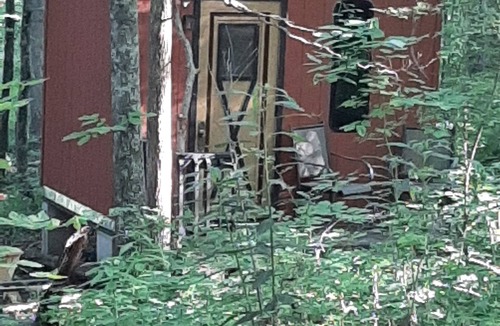 Mineralwells Cabin | Hike to your tiny cabin in the woods, we will leave the solar lights on for you.