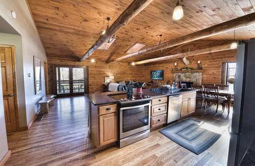 Logan Cabin | Hocking Hills log cabin with guest house on 12 private acres with pond
