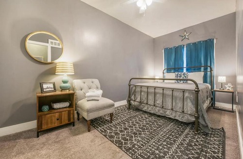 East Allegheny House | HostWise Stays - Chalk Art House - Chalkboard Wall, Private Parking, Patio